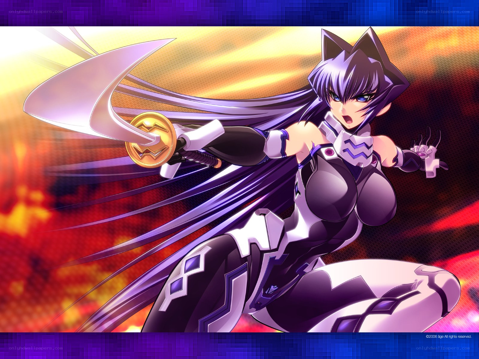 anime warrior with sword