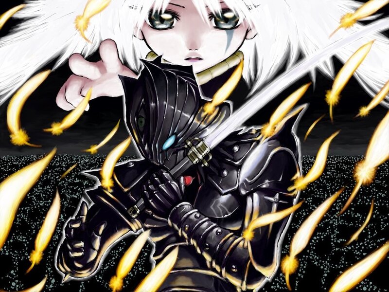 anime warrior with sword