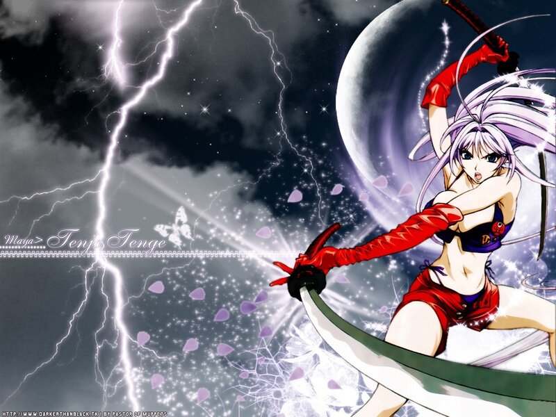 Anime warrior with sword