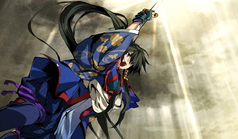 anime warrior with sword