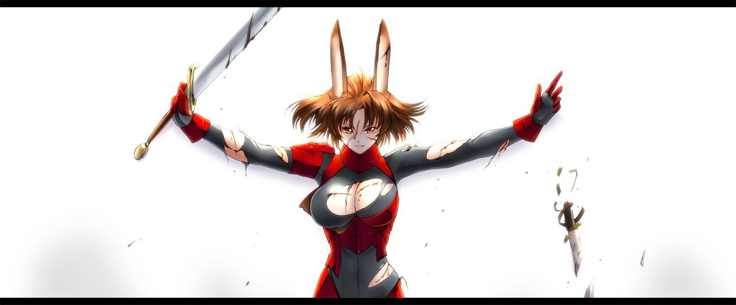 Anime warrior with sword