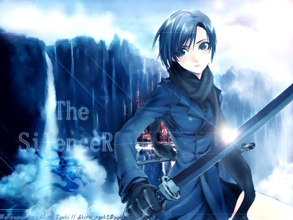Anime warrior with sword