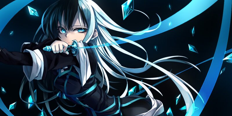 anime warrior with sword
