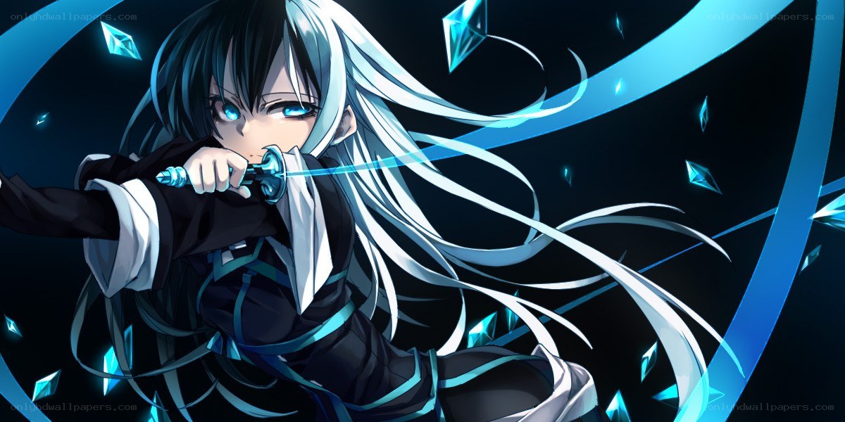 anime warrior with sword