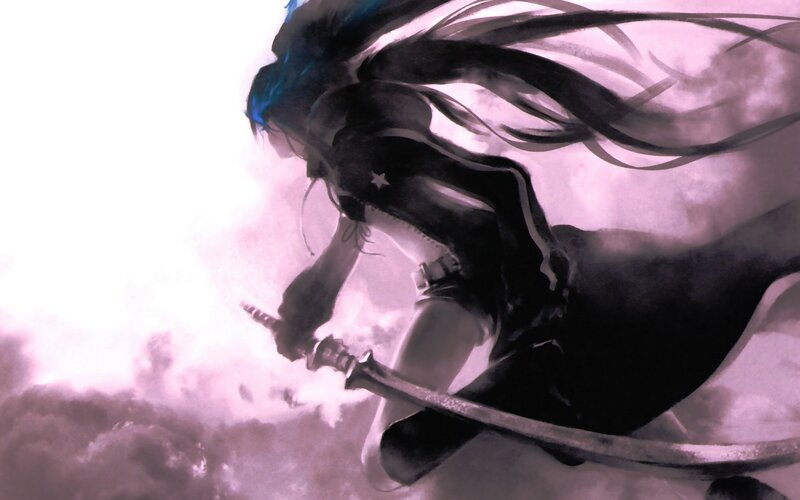 anime warrior with sword
