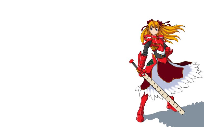 anime warrior with sword
