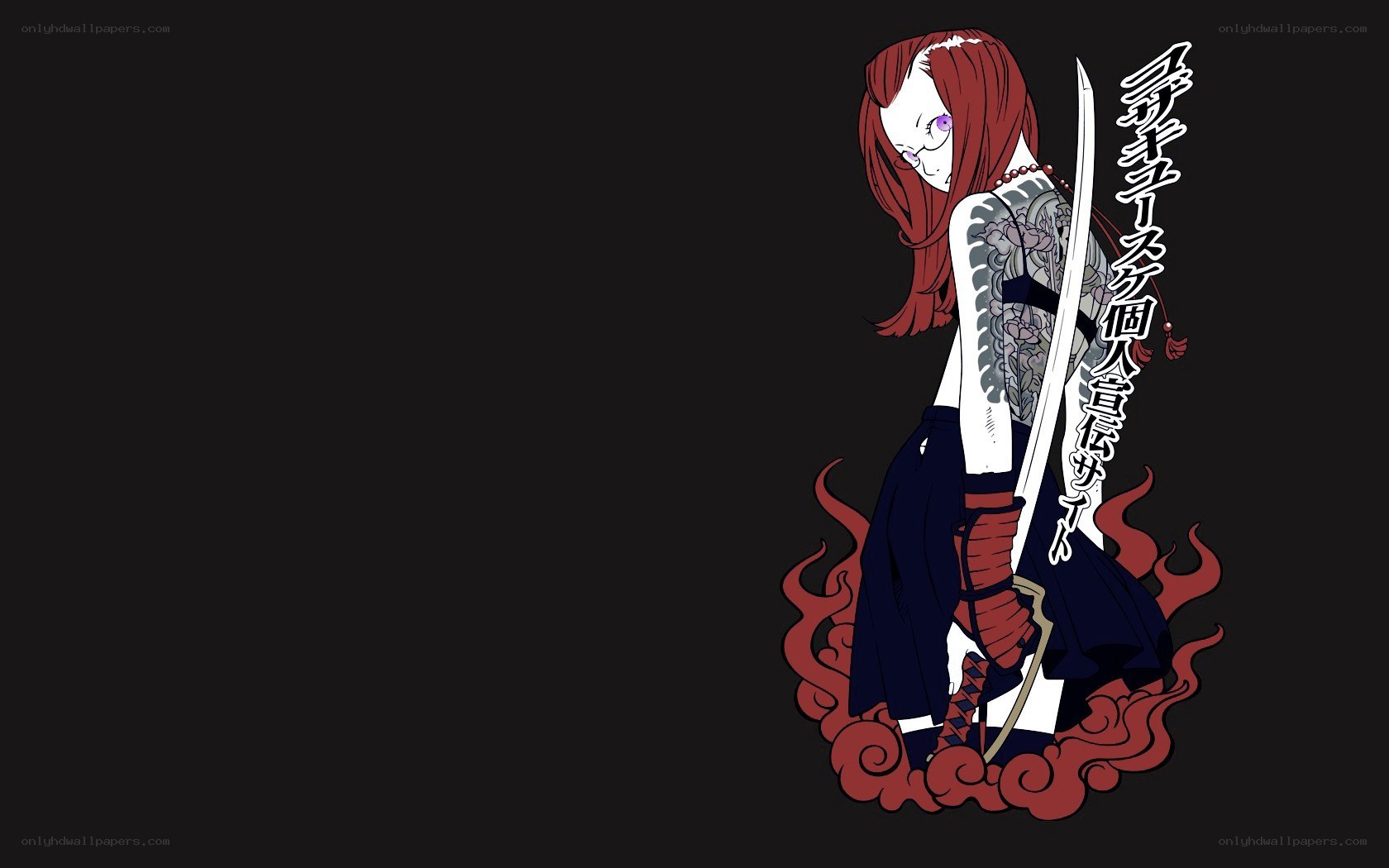 anime warrior with sword
