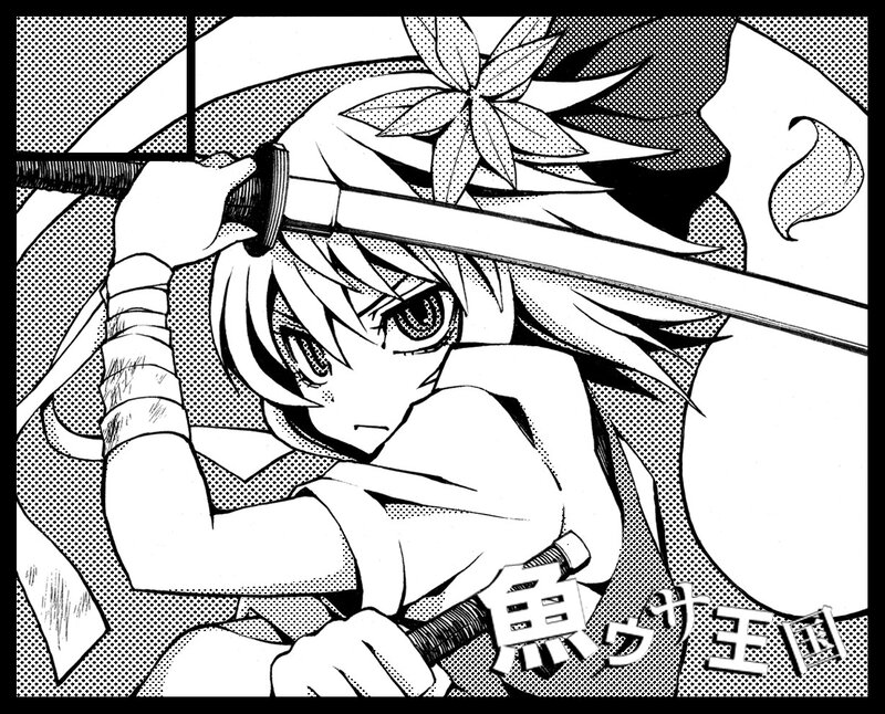 anime warrior with sword