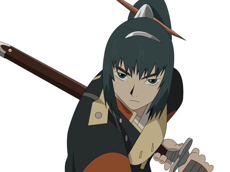 anime warrior with sword