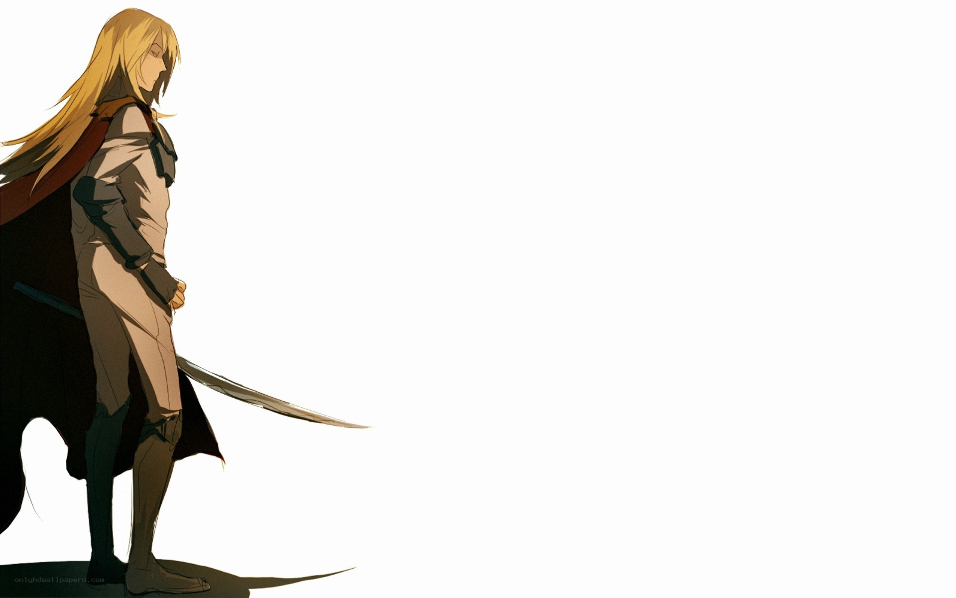 anime warrior with sword