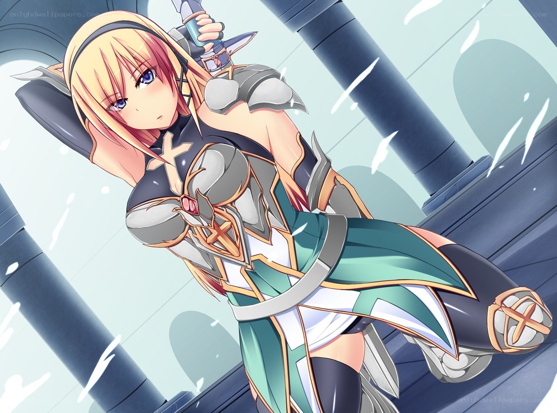 anime warrior with sword
