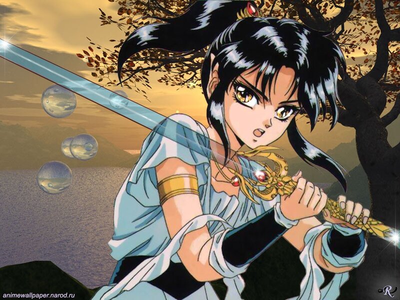 anime warrior with sword