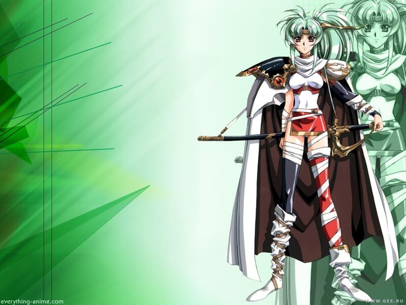 anime warrior with sword