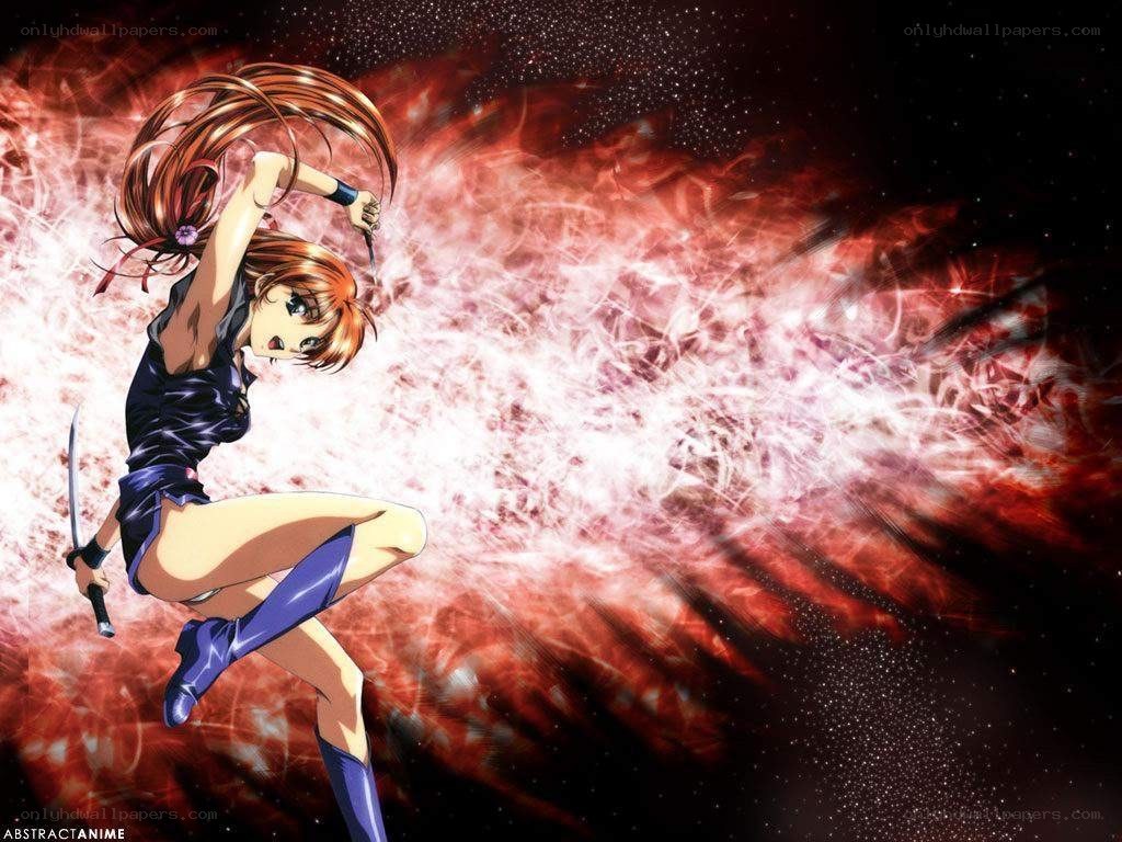 anime warrior with sword