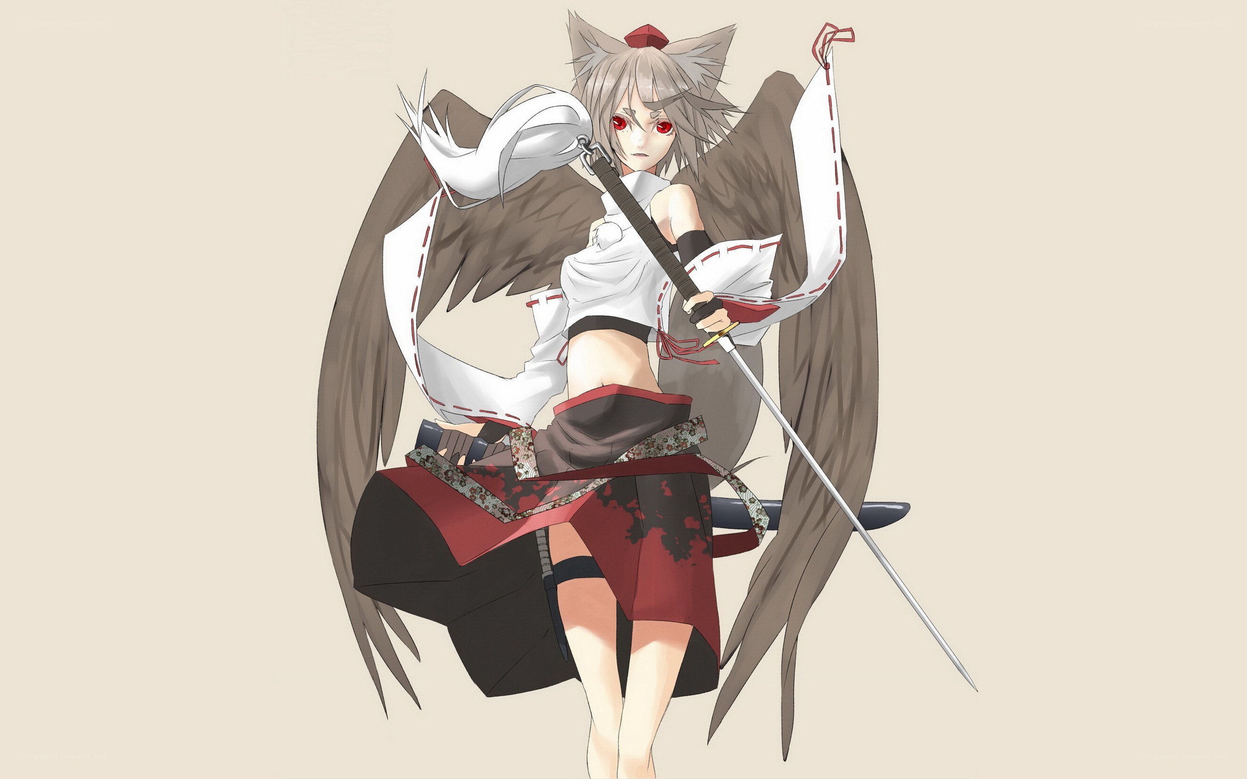 anime warrior with sword