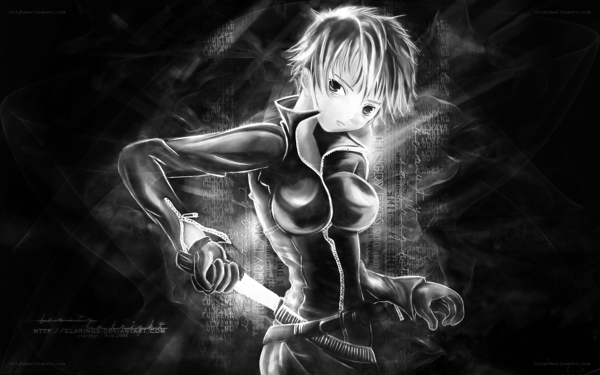 anime warrior with sword