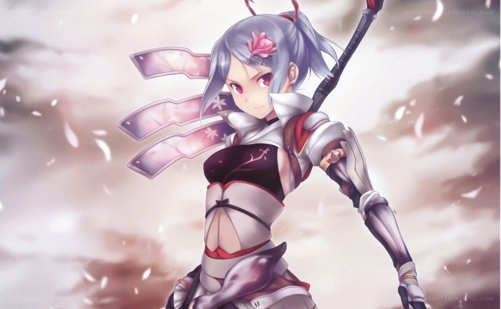 anime warrior with sword