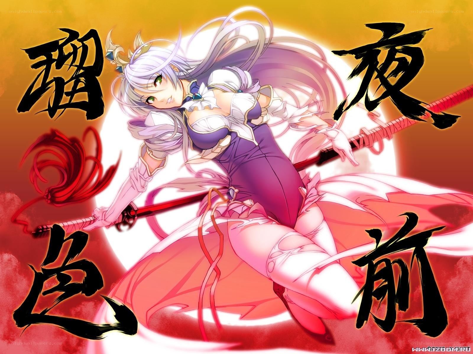 anime warrior with sword