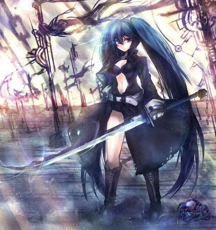 anime warrior with sword