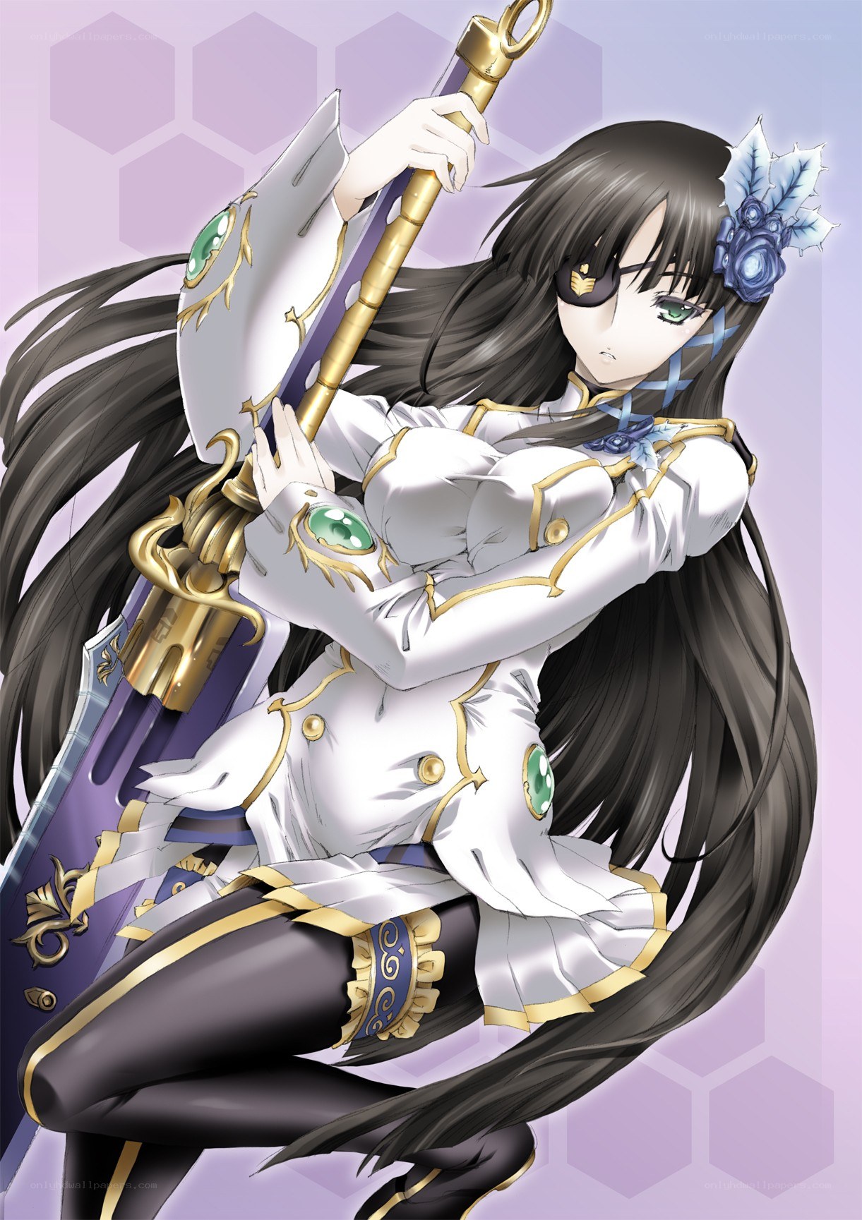 anime warrior with sword