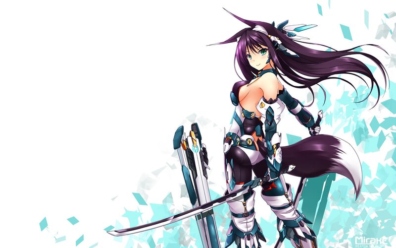 anime warrior with sword