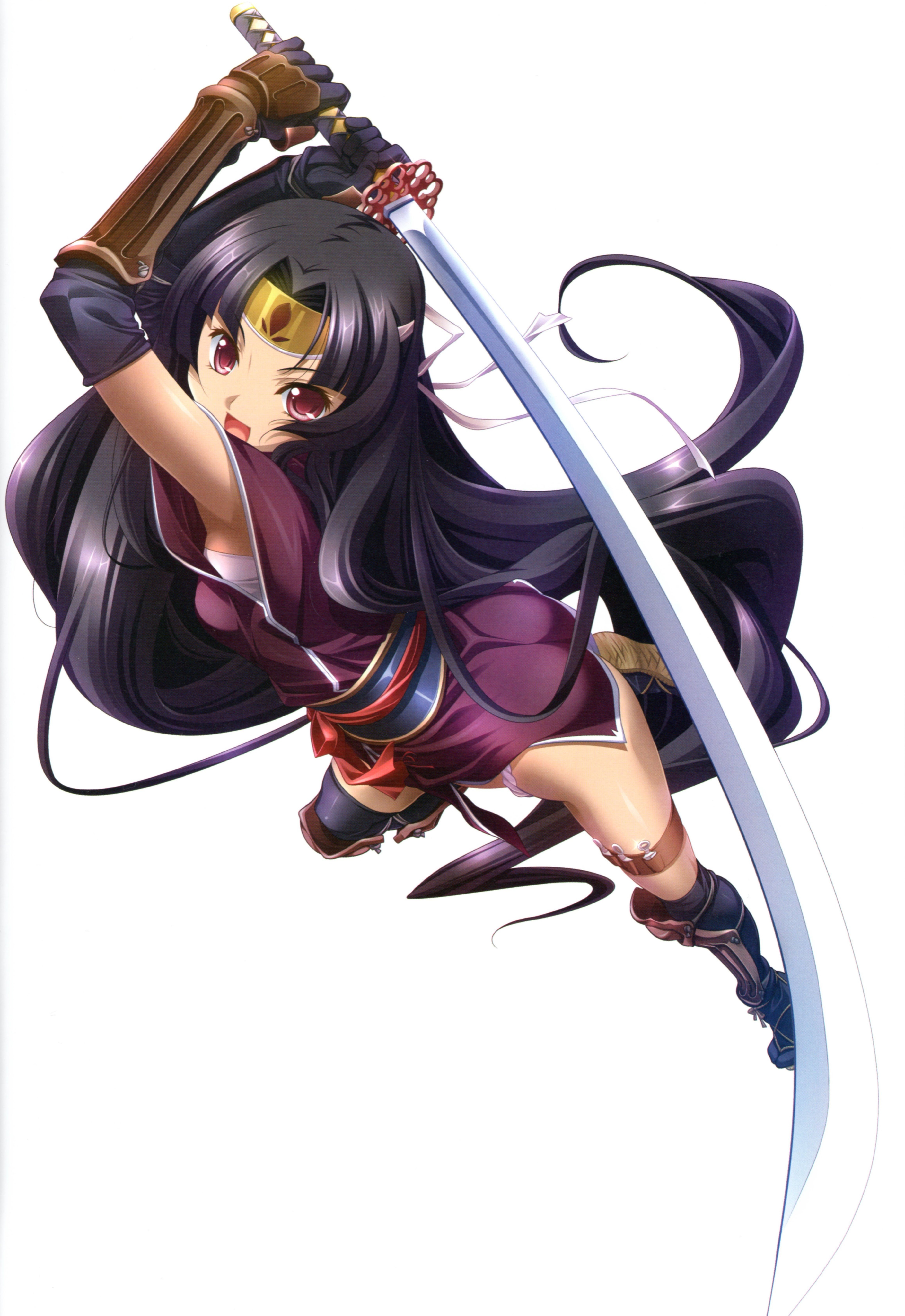 anime warrior with sword