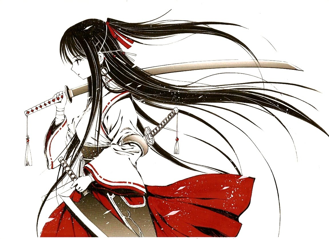 anime warrior with sword