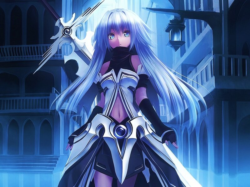 anime warrior with sword