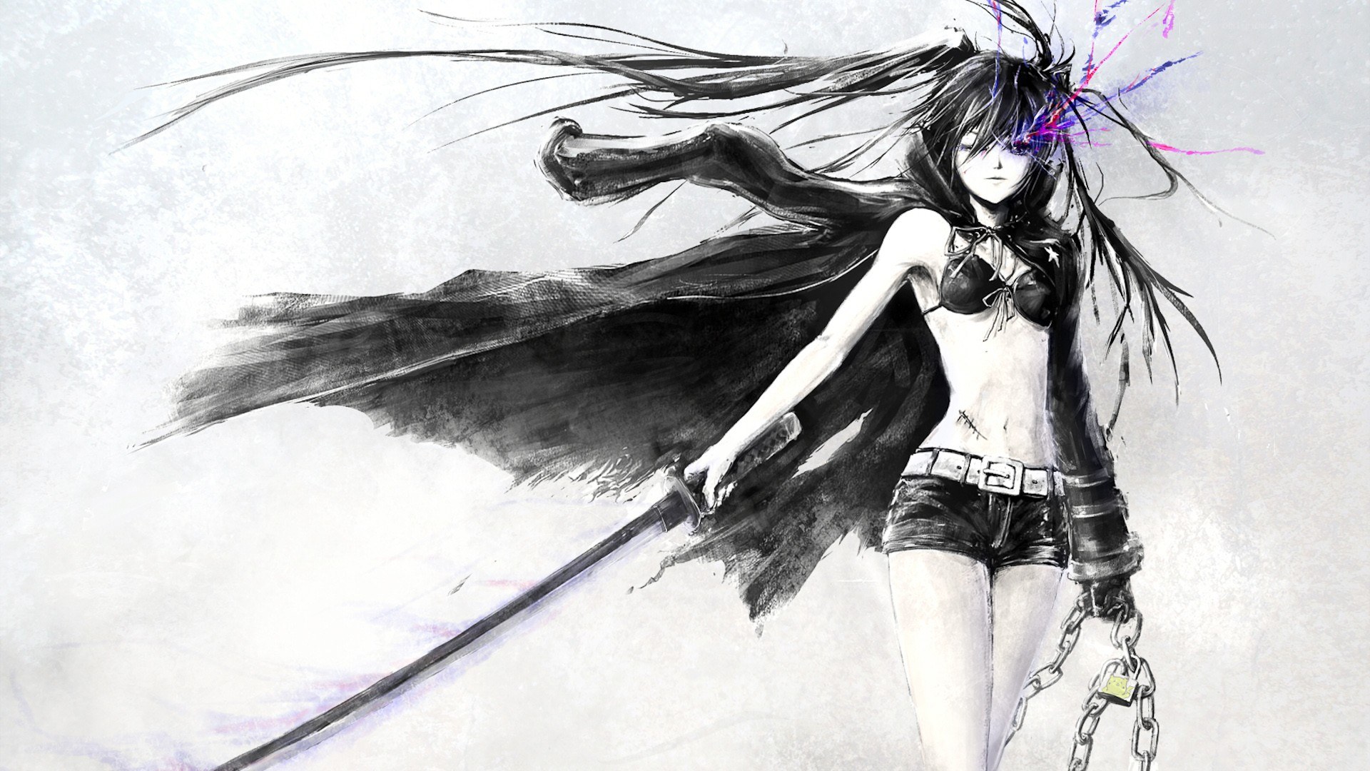 anime warrior with sword