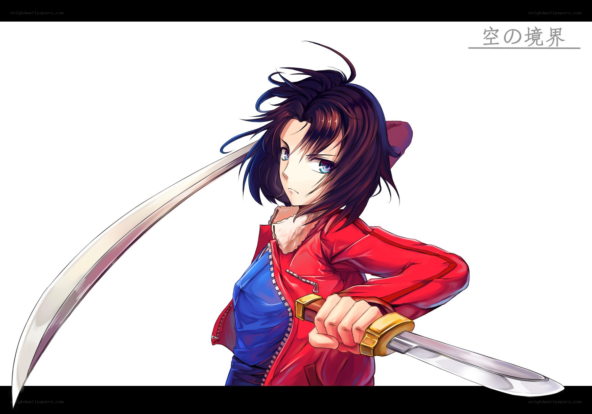 Anime warrior with sword