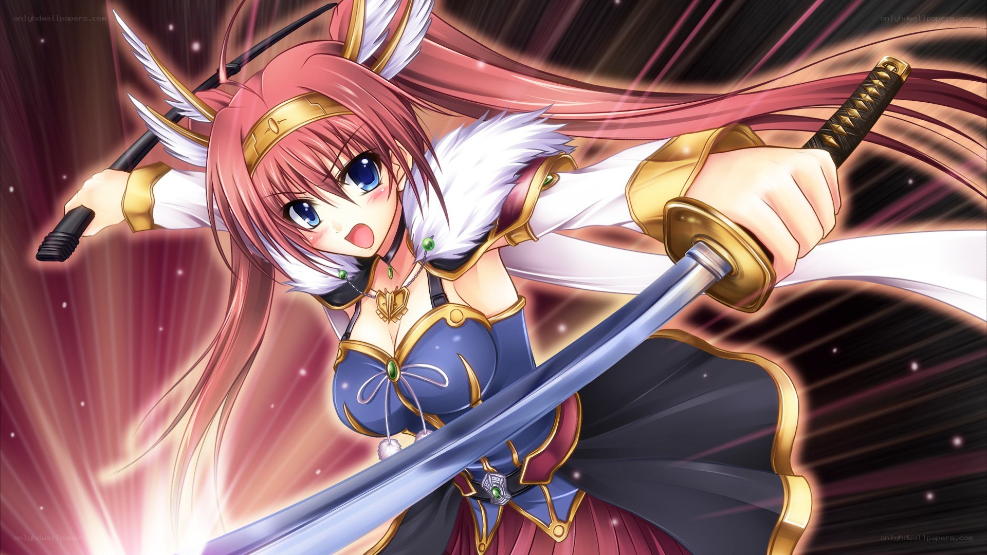 anime warrior with sword