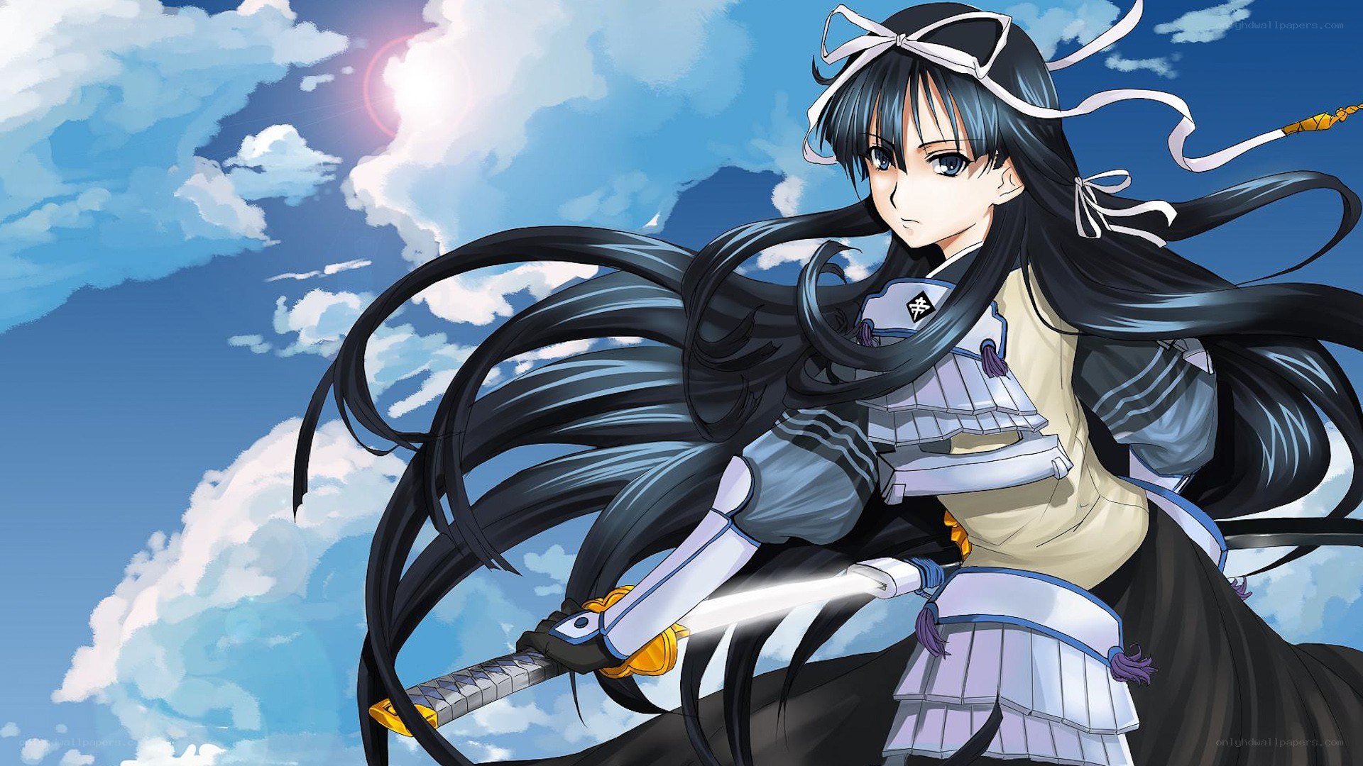 anime warrior with sword