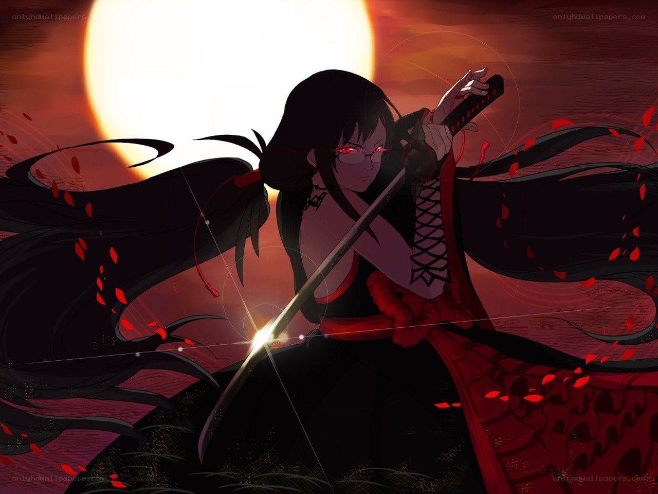 anime warrior with sword