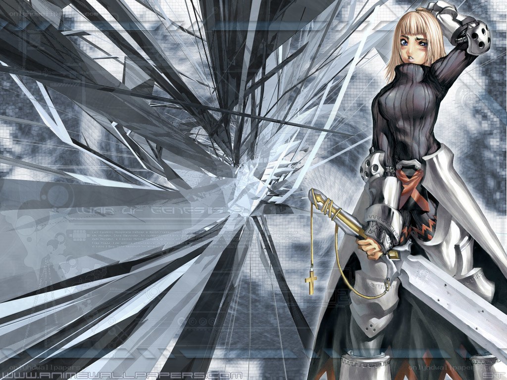 anime warrior with sword