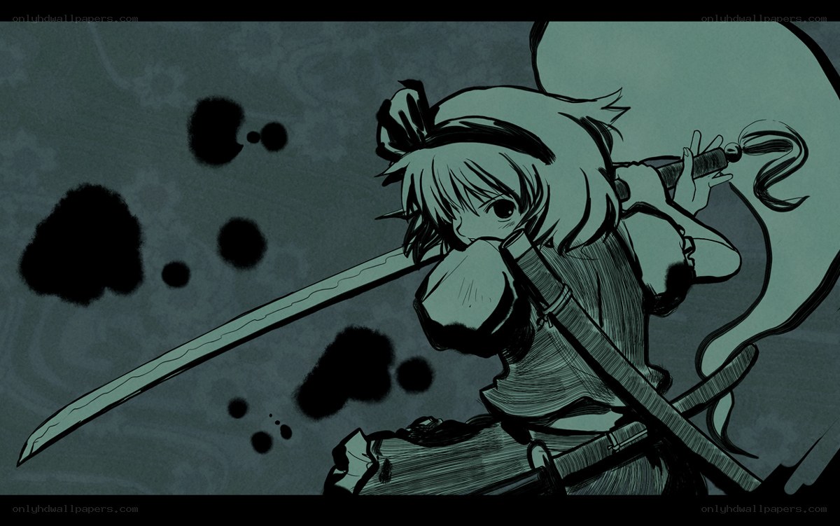 anime warrior with sword