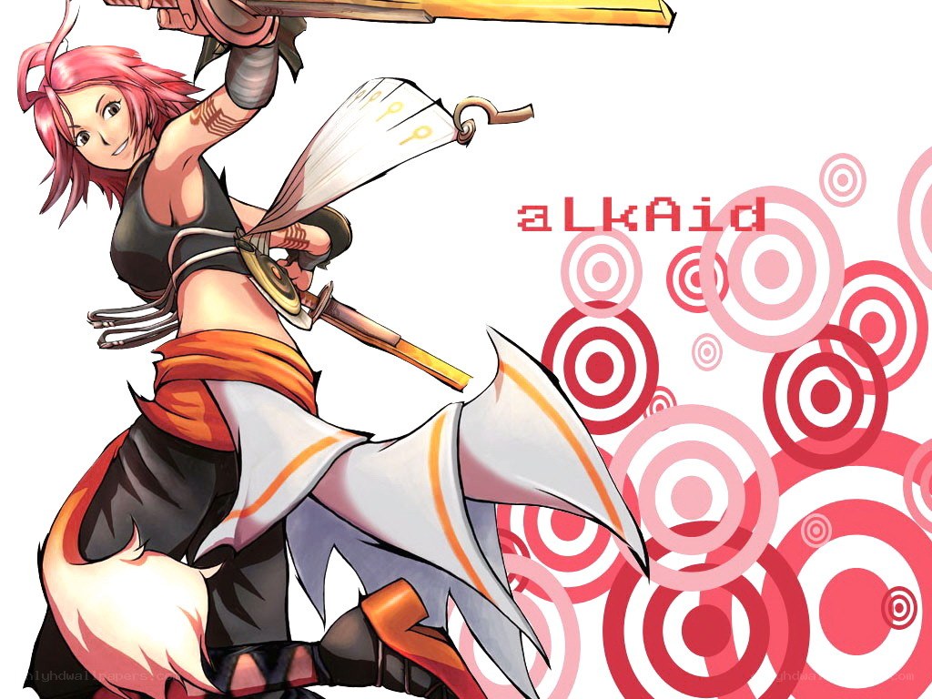 anime warrior with sword