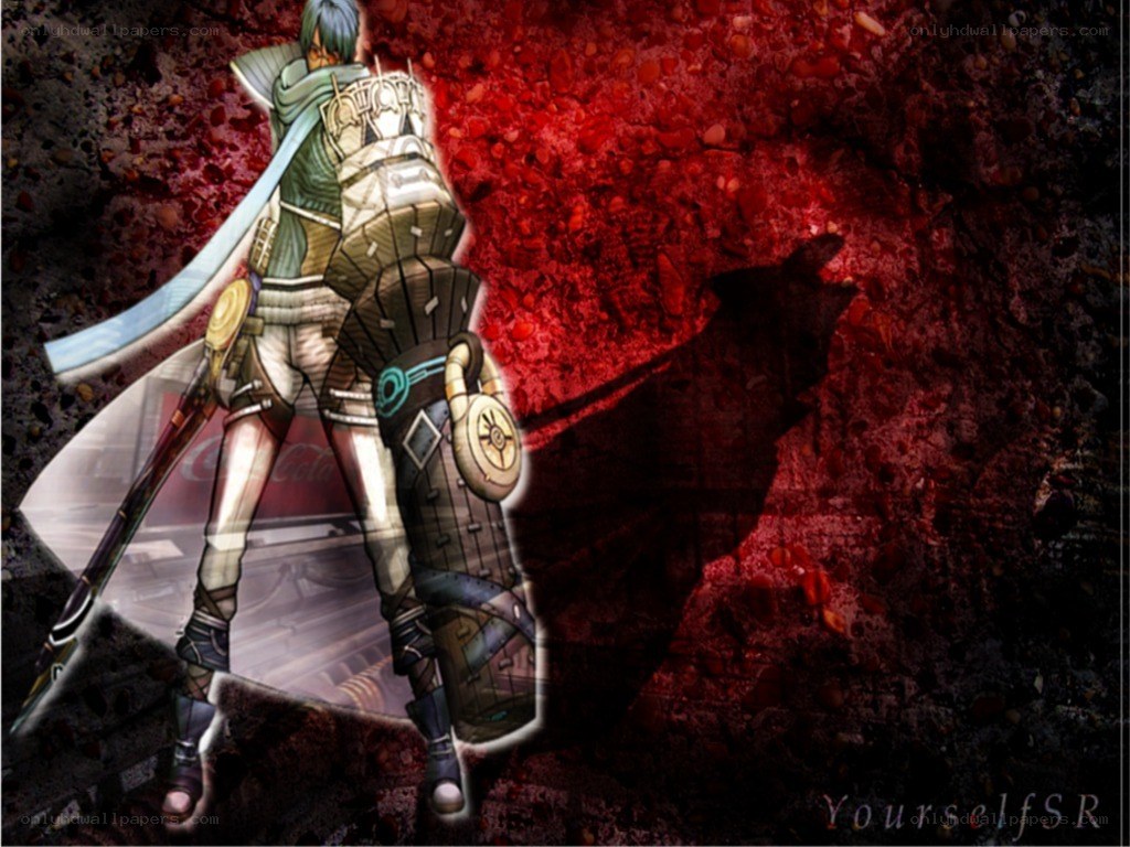 anime warrior with sword