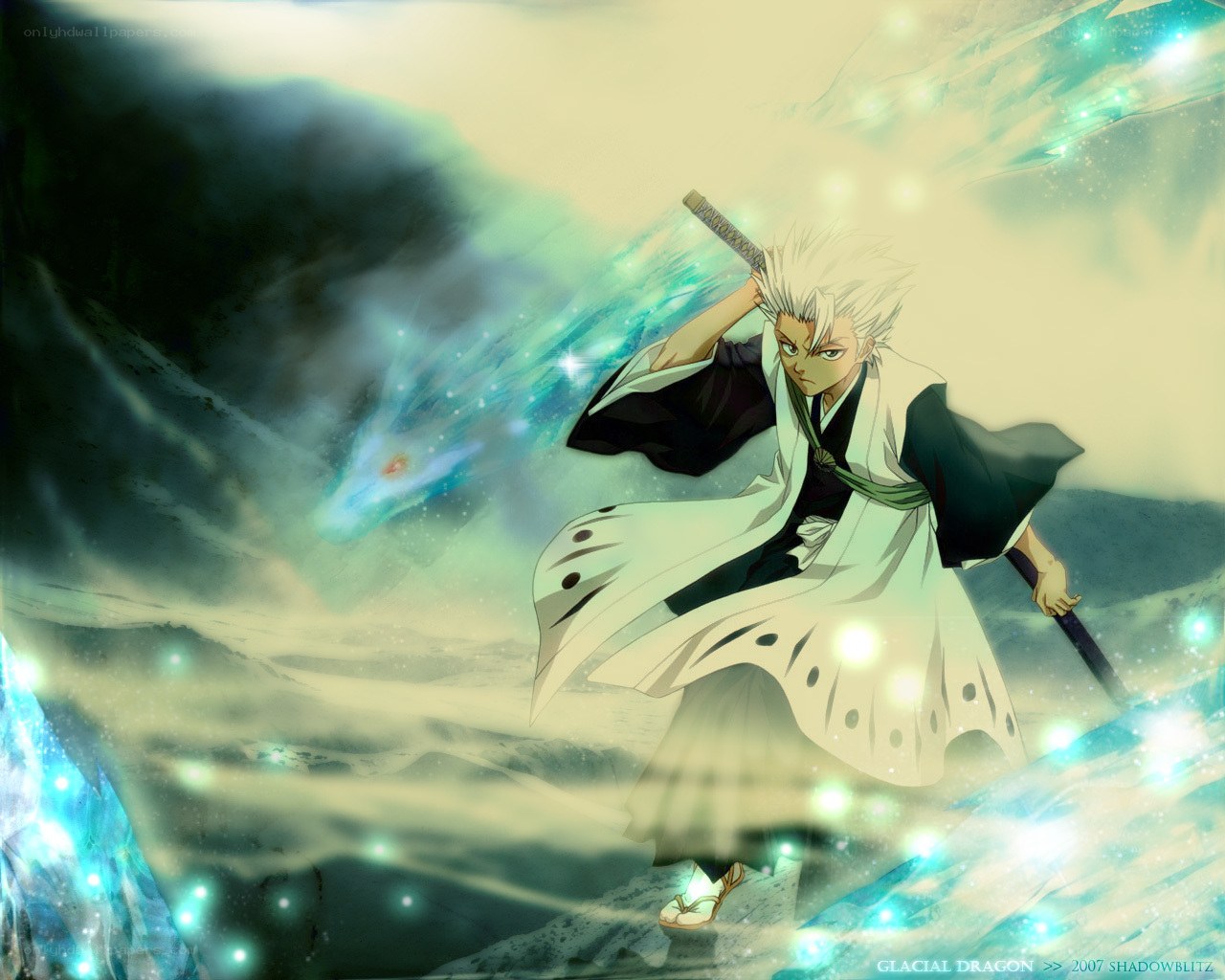 Anime warrior with sword
