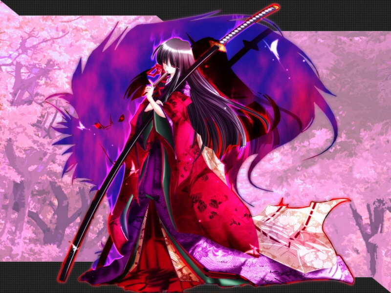 anime warrior with sword