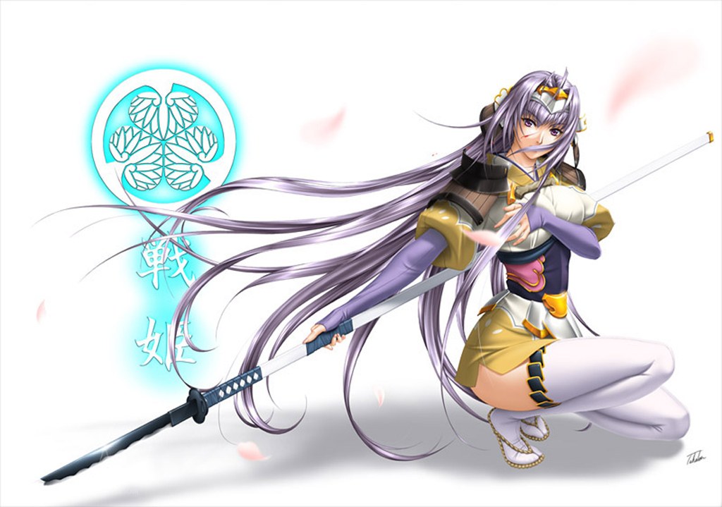 anime warrior with sword