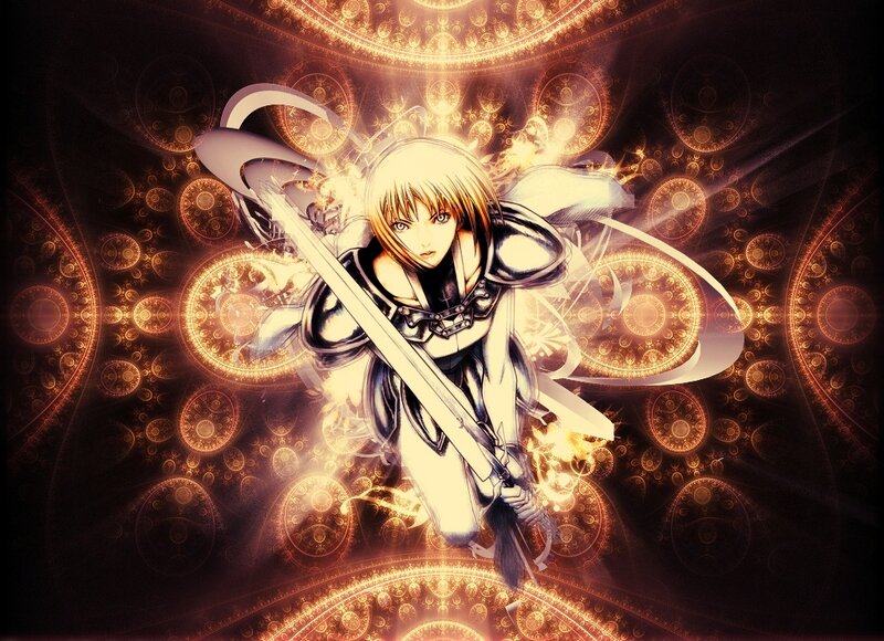 anime warrior with sword