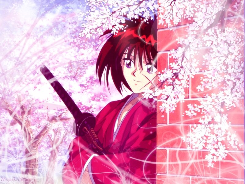 Anime warrior with sword