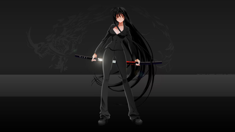 anime warrior with sword