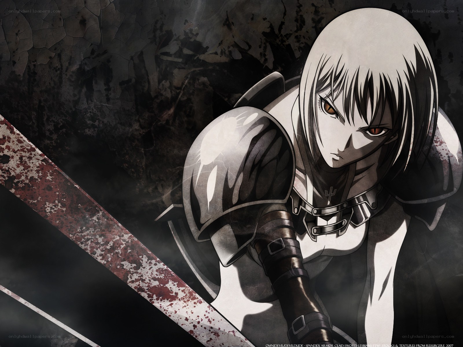 anime warrior with sword