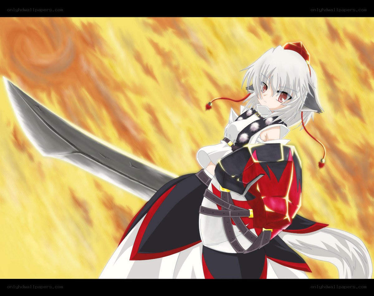 anime warrior with sword