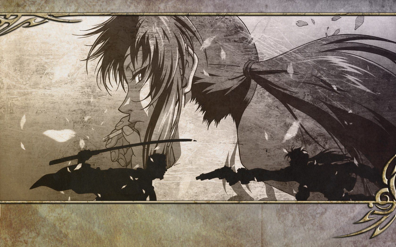 anime warrior with sword