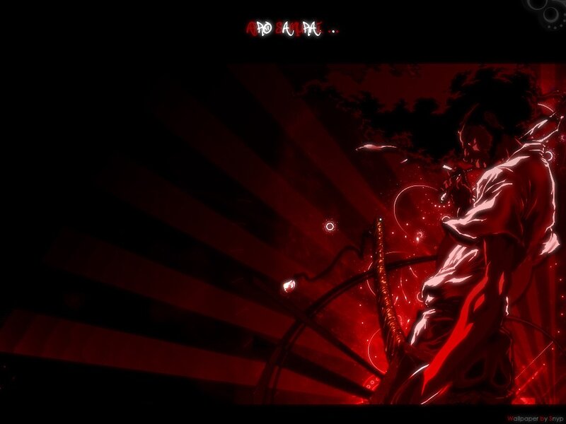 Anime Warrior with Sword — Red, Dramatic, Night