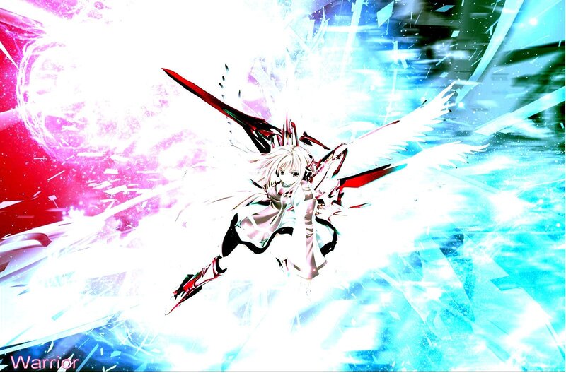 anime warrior with wings