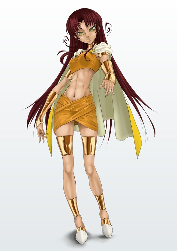 anime warrior woman character