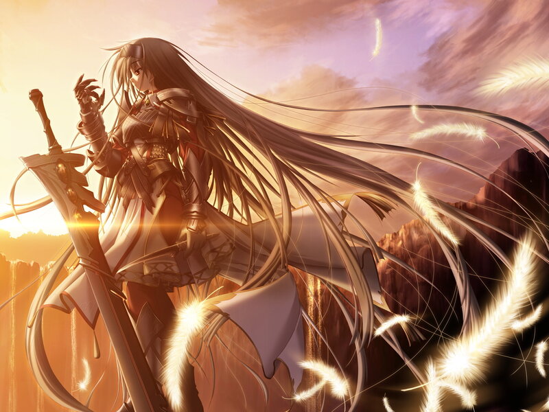 Anime Warrior Woman — Gold